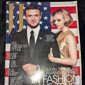 W Magazine October 2011 Justin Timberlake & Amanda Seyfried In Fashion we Trust